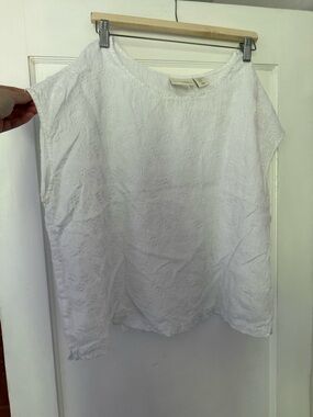 Cynthia Rowley White Eyelet Tank Top